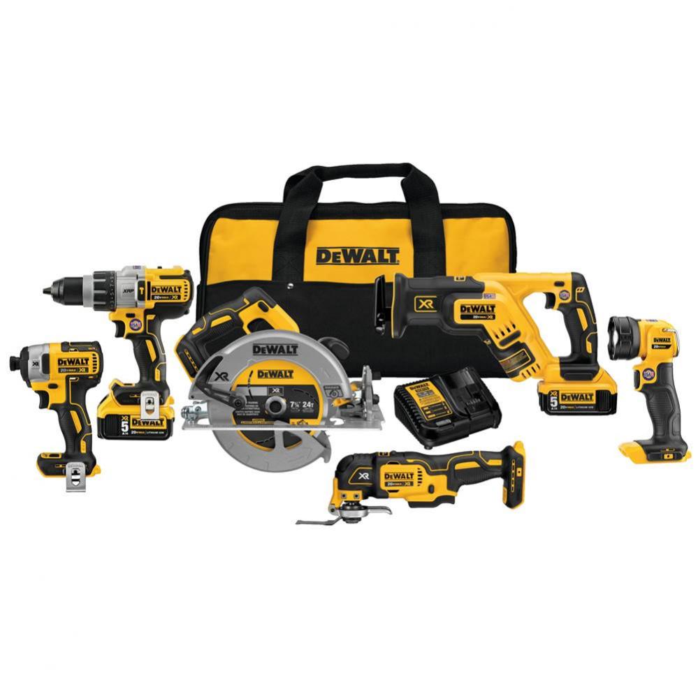 20V MAX XR LI-ION 6-TOOL COMBO KIT