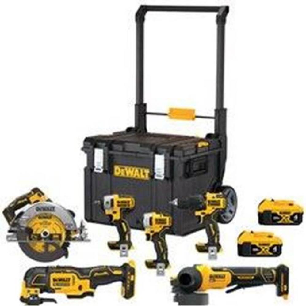 SHELL DEWALT 20V MAX 6-KIT WITH TOUGHSYS