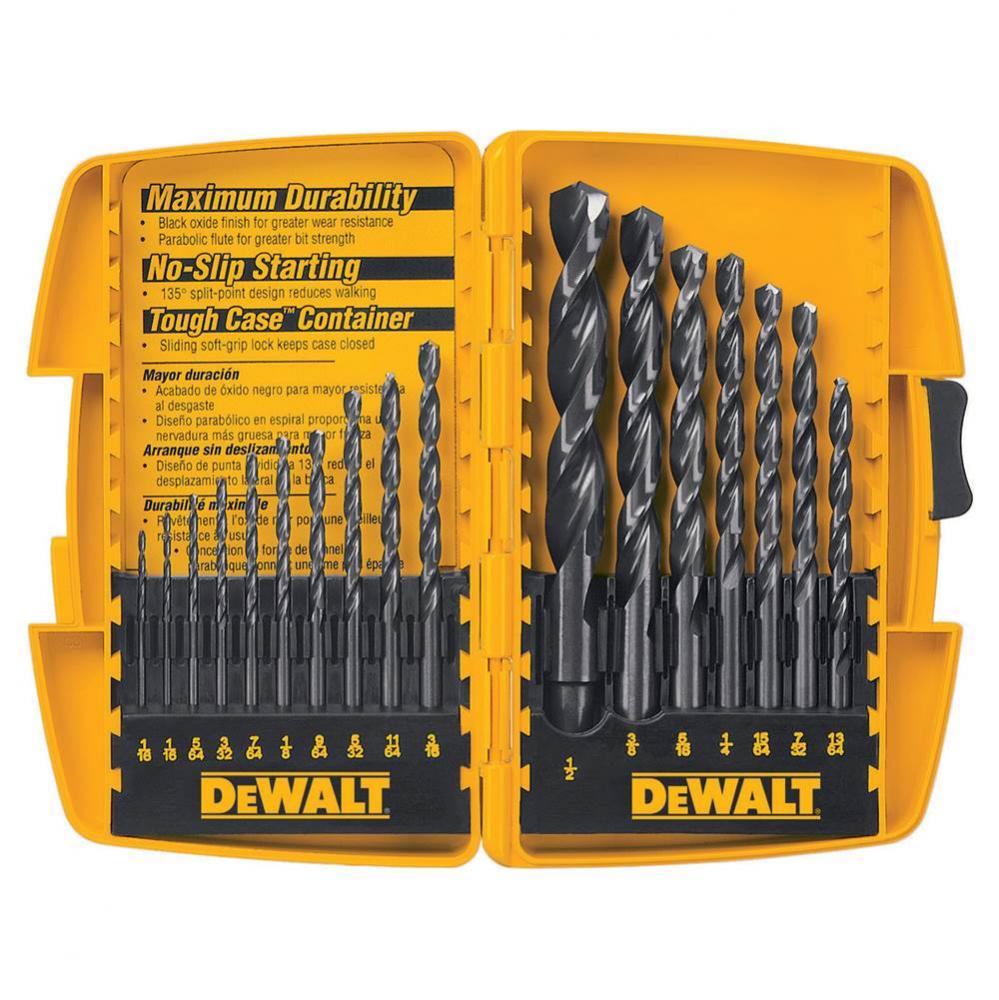 17PC BLK OX DRILL BIT SET