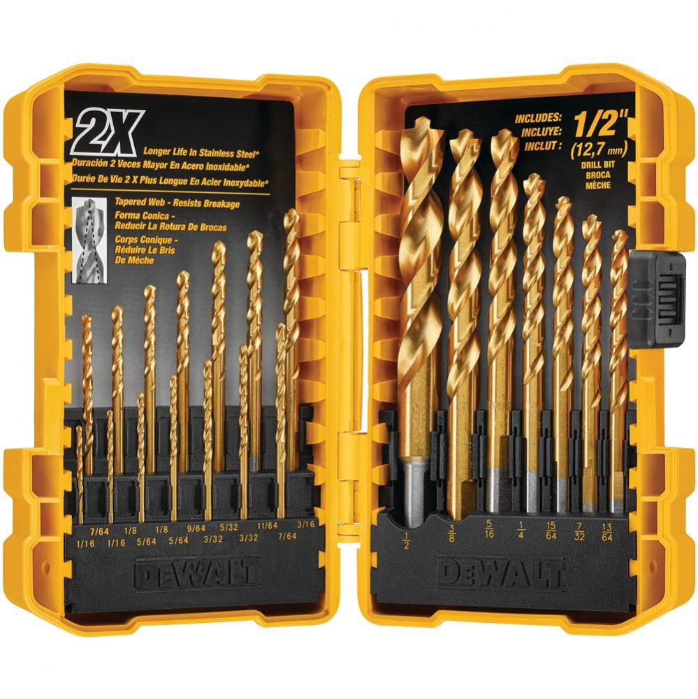 21PC TITANIUM PP DRILL BIT SET