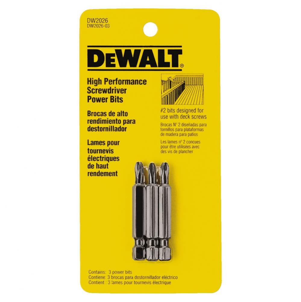 DECK BITS (3PK) POWER BIT