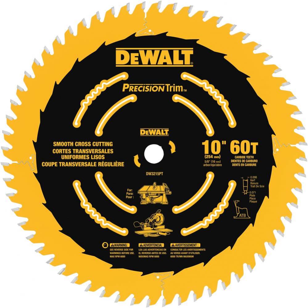 10&apos;&apos; 60T Precision Trim Blade