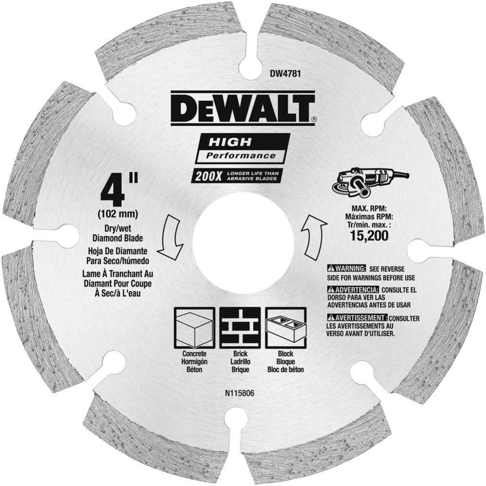 4-1/2&apos;&apos; HP SEGMENTED DIAMOND BLADE