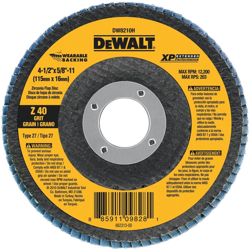 4-1/2&apos;&apos; x 7/8&apos;&apos; Z60 T27 WB FLAP DISC