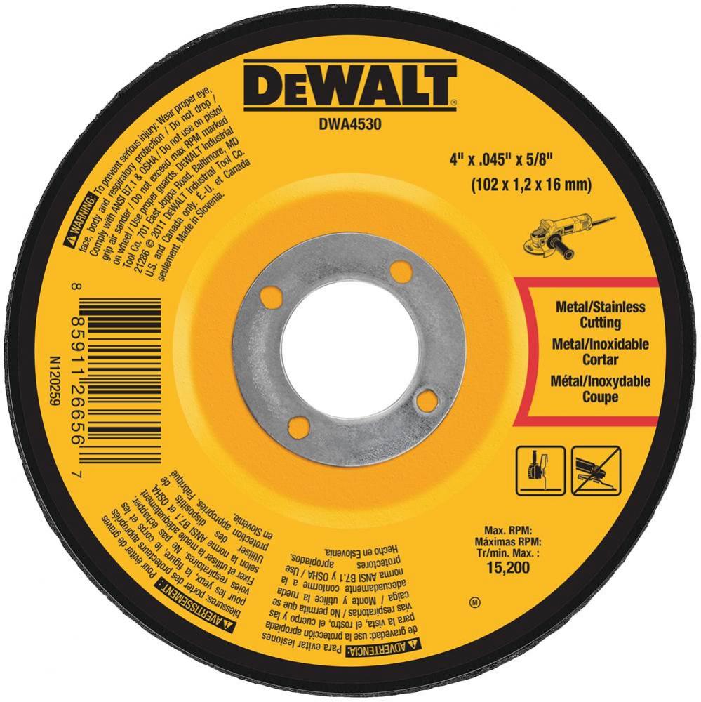 4-1/2&apos;&apos; x .045&apos;&apos; x 7/8&apos;&apos; T27 Metal Cut-Off Wheel