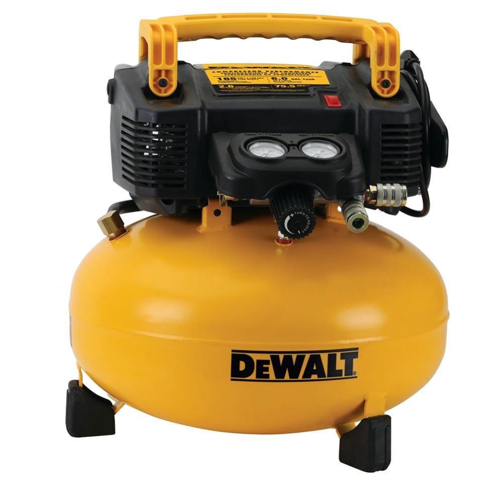 DeWalt 6 Gallon 165psi Low Noise Pancake Compressor