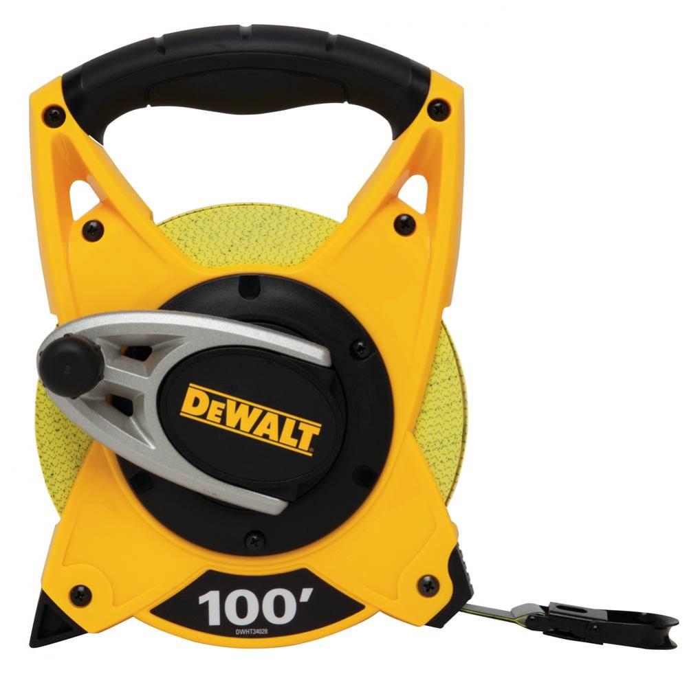 DEWALT OPEN REEL FIBERGLASS LONG TAPE RULE 3/4&apos;&apos; X 100&apos;&apos;