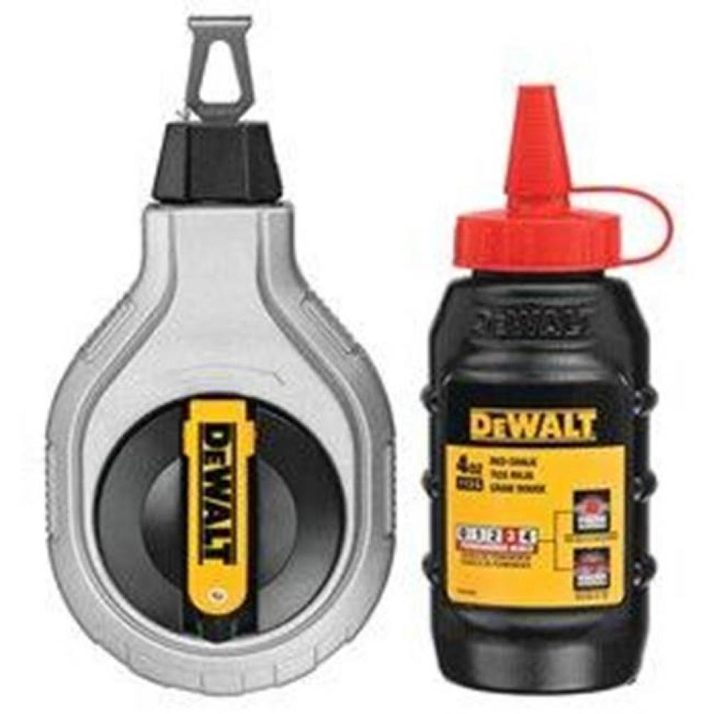 DEWALT 6 1 CHALK REAL 100FT W/RED