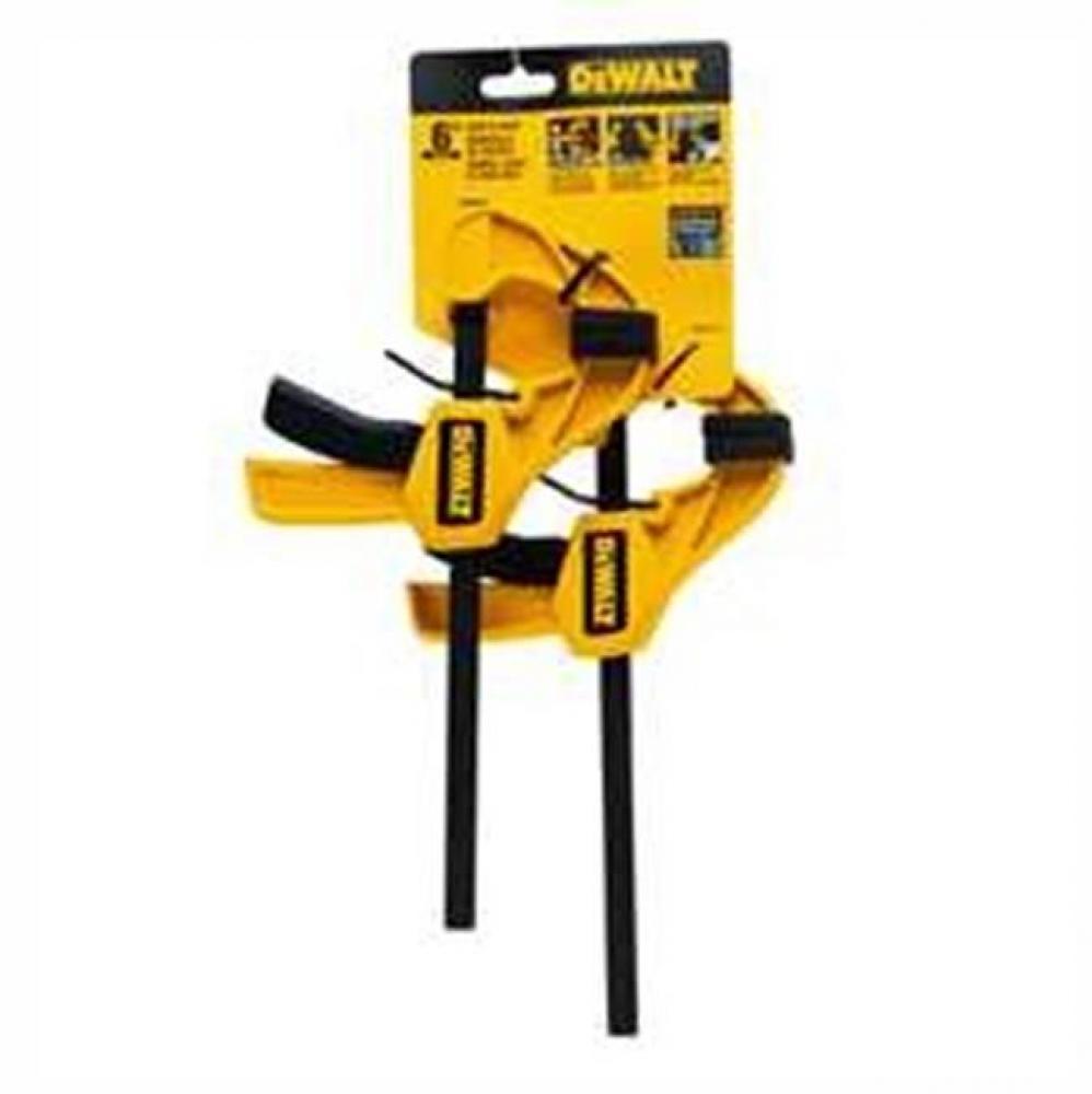 DEWALT MEDIUM TRIGGER CLAMP 6&apos;&apos; - 2 PK