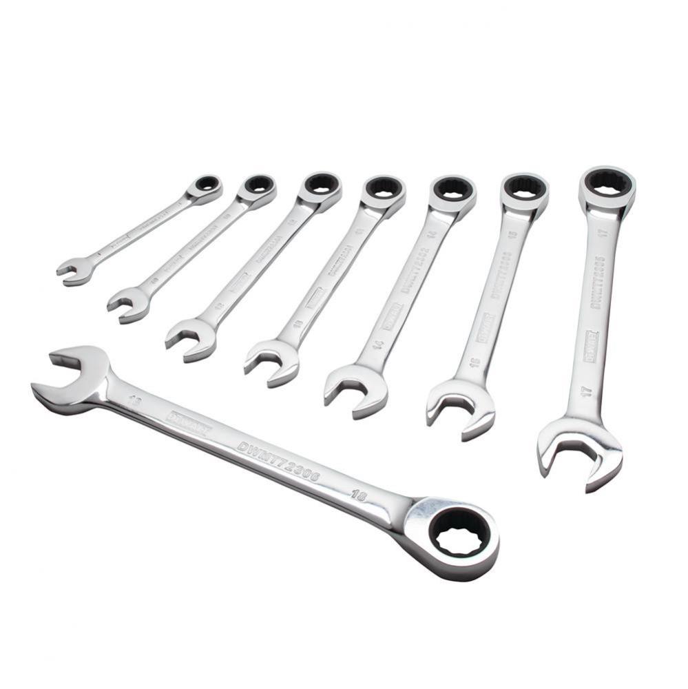 8pc Ratcheting Combo Wrench-MM