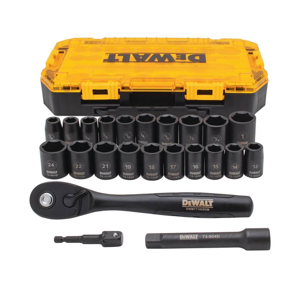 TOUGH BOX 23PC 1/2 DR IMPACT SOCKET SET