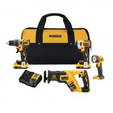 DeWalt DCK484D2 - 20V MAX XR LI-ION COMPACT 4 TOOL KIT