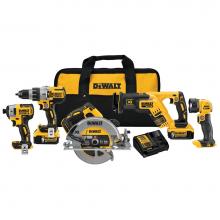 DeWalt DCK594P2 - 20V MAX XR LI-ION 5-TOOL COMBO KIT