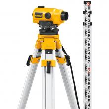 DeWalt DW096PK - 20X Auto Level Package - Includes Tripod, Grade Rod, Plumb Bob, Kit Box