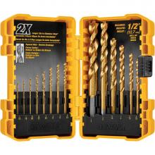 DeWalt DW1354 - 14PC Titanium PP Drill Bit Set w/ 1/2''