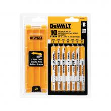 DeWalt DW3744C - 10 PC U-SHANK JIG SAW BLADE SET W/CASE