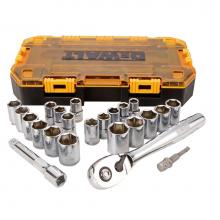 DeWalt DWMT73813 - DEWALT Tough Box Tool Kit, 1/2'' Drive Socket Set