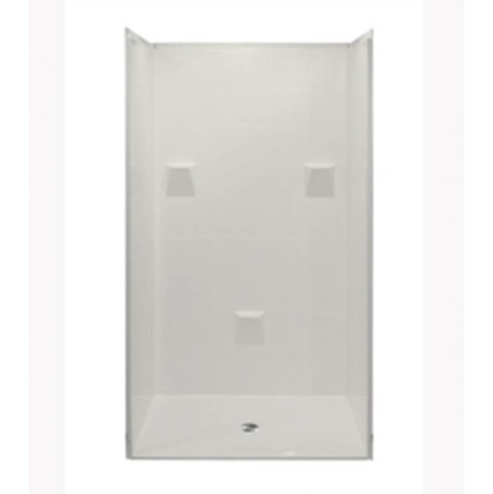 Alcove AcrylX 37 x 48 x 78 Shower in Biscuit MP 4836 BF 4P .875 C