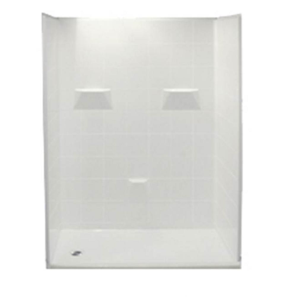 Alcove AcrylX 31 x 60 x 78 Shower in Biscuit MP 6030 BF 5P 1.0L/R