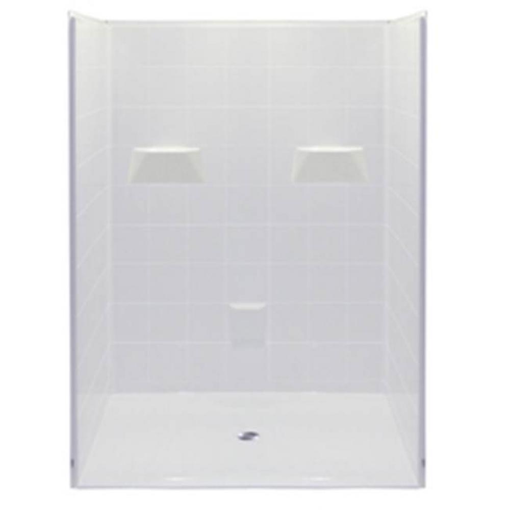 Alcove AcrylX 49 x 60 x 78 Shower in Biscuit MP 6048 BF 5P 1.125