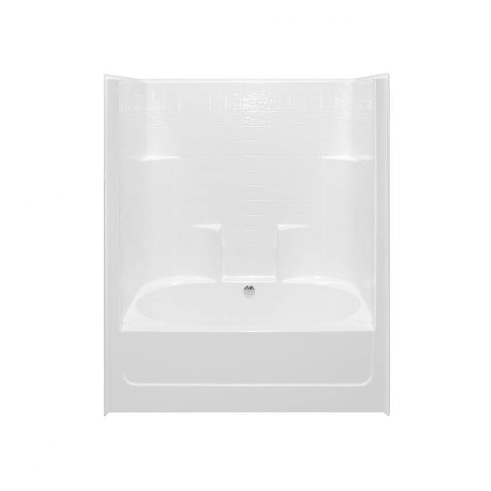 Alcove AcrylX 43 x 60 x 77 Tub Shower in Silver G6042TSCDTile