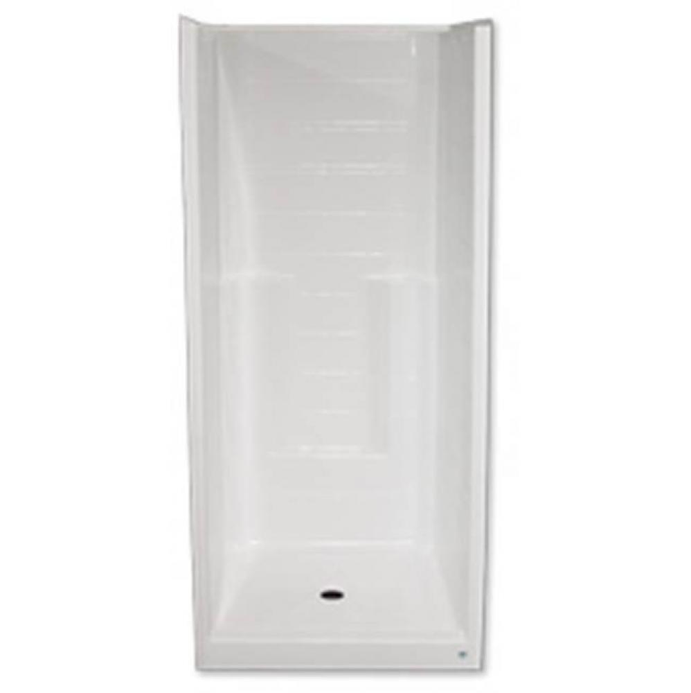 Alcove AcrylX 42 x 36 x 80 Shower in Biscuit Granite M3642 SH Tile