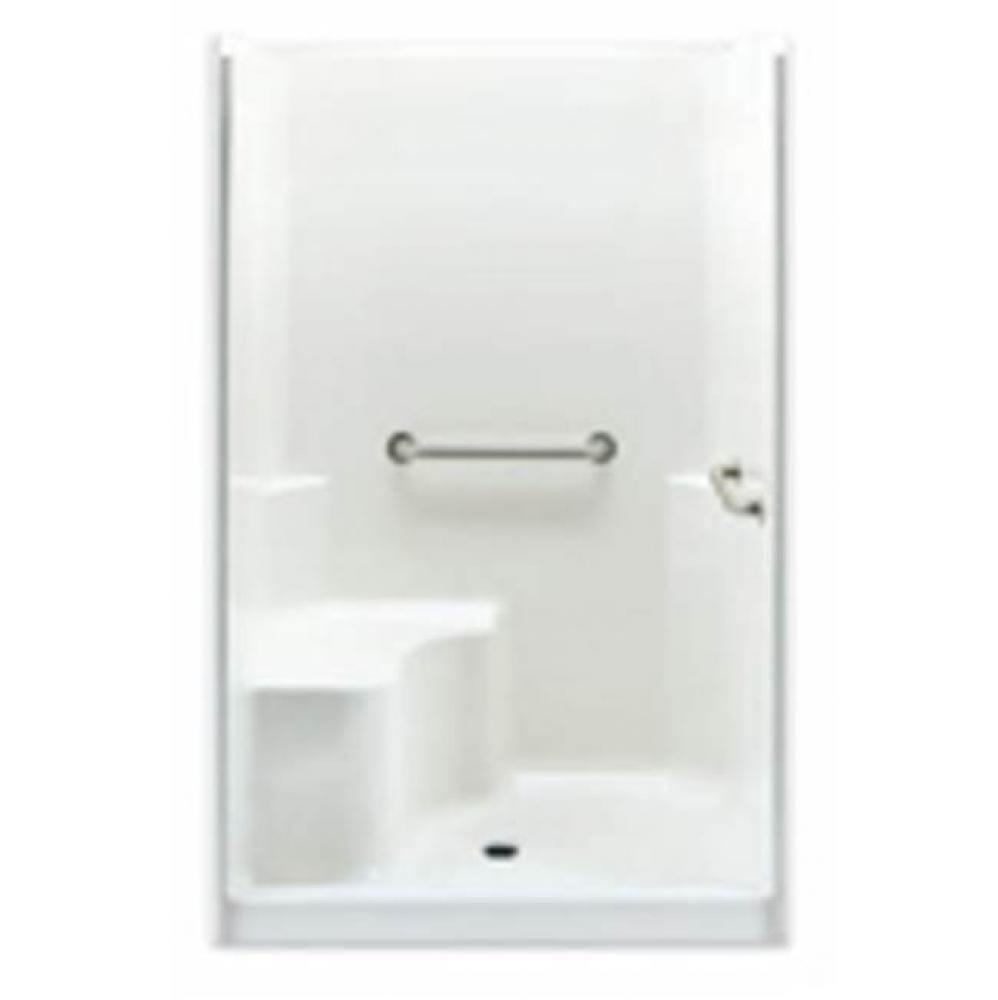 Alcove AcrylX 37 x 48 x 78 Shower in Biscuit Granite G4837SH 1S