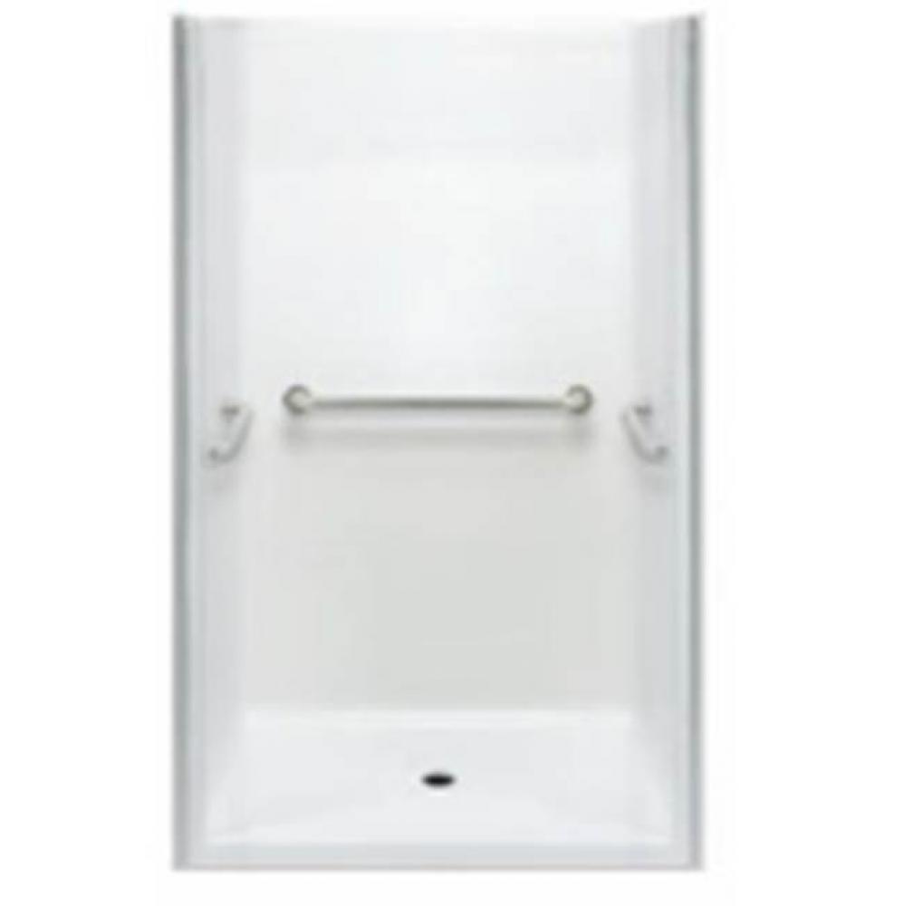 Alcove AcrylX 37 x 47 x 77 Shower in Cotton Seed Granite G4897IBS