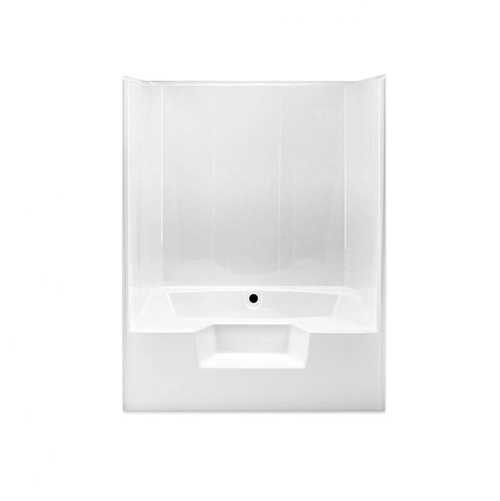 Alcove AcrylX 48 x 60 x 78 Tub Shower in White G6048TSWS