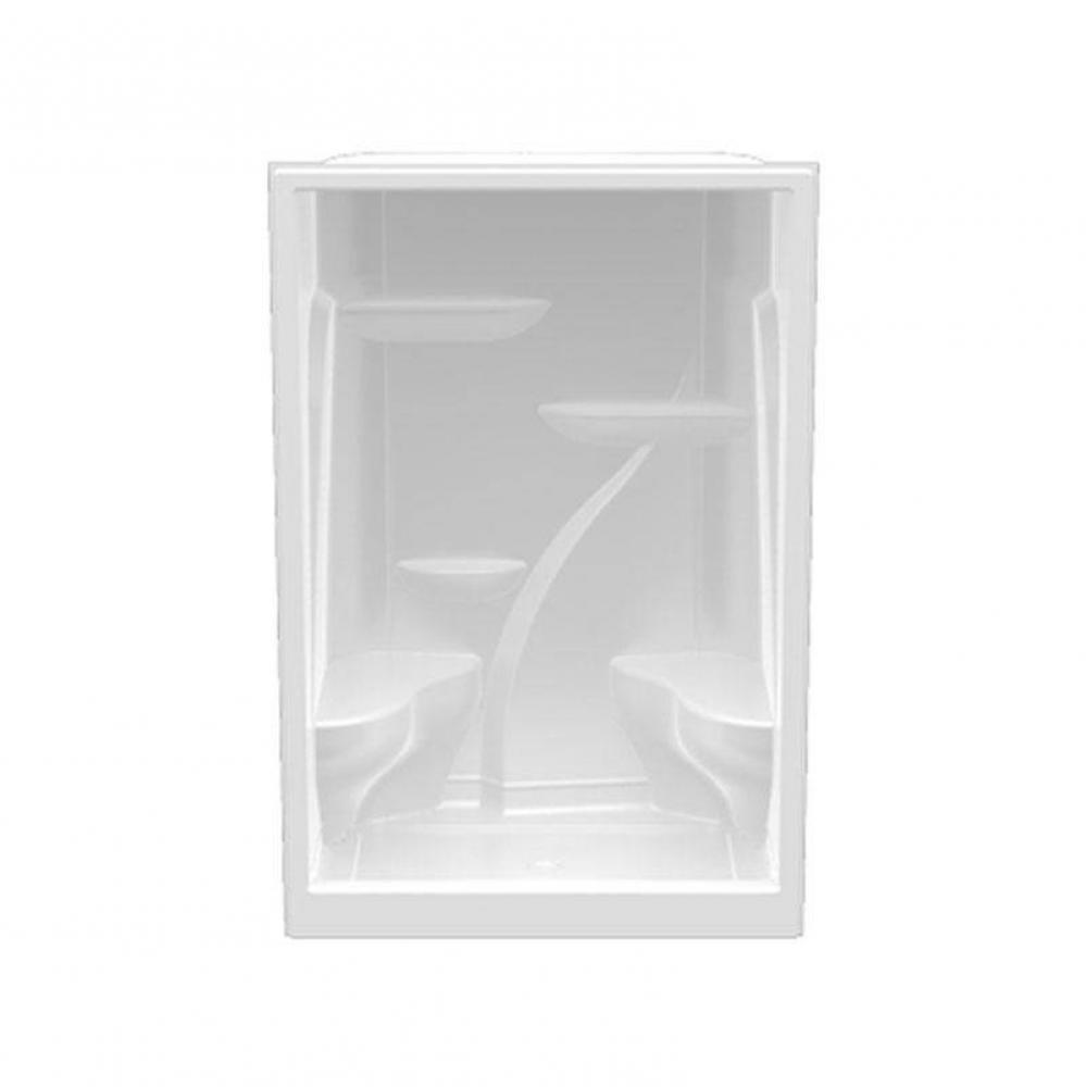 Alcove Thermal Cast Acrylic 35 x 60 x 90 Shower in Biscuit A6090SH 2S