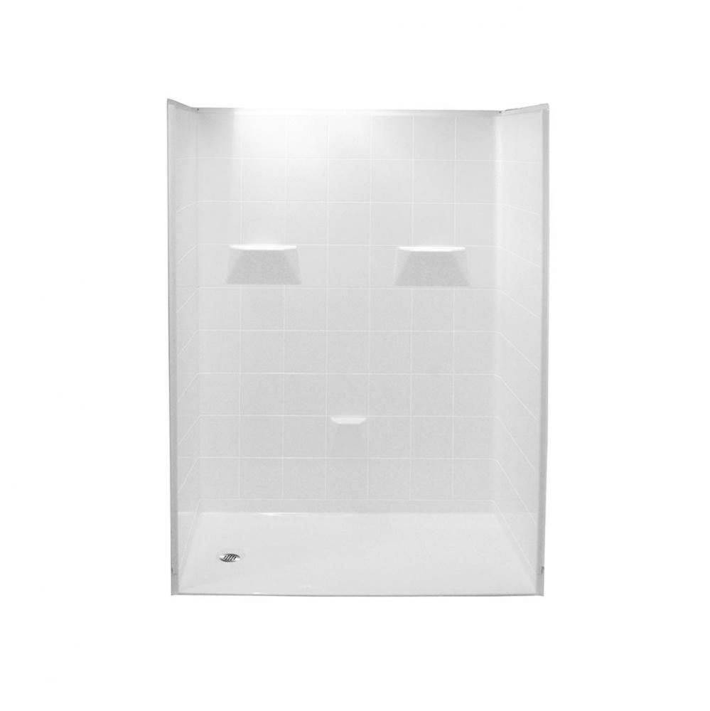 Alcove AcrylX 31 x 60 x 78 Shower in White MP 6030 BF 5P 1.0 L/R