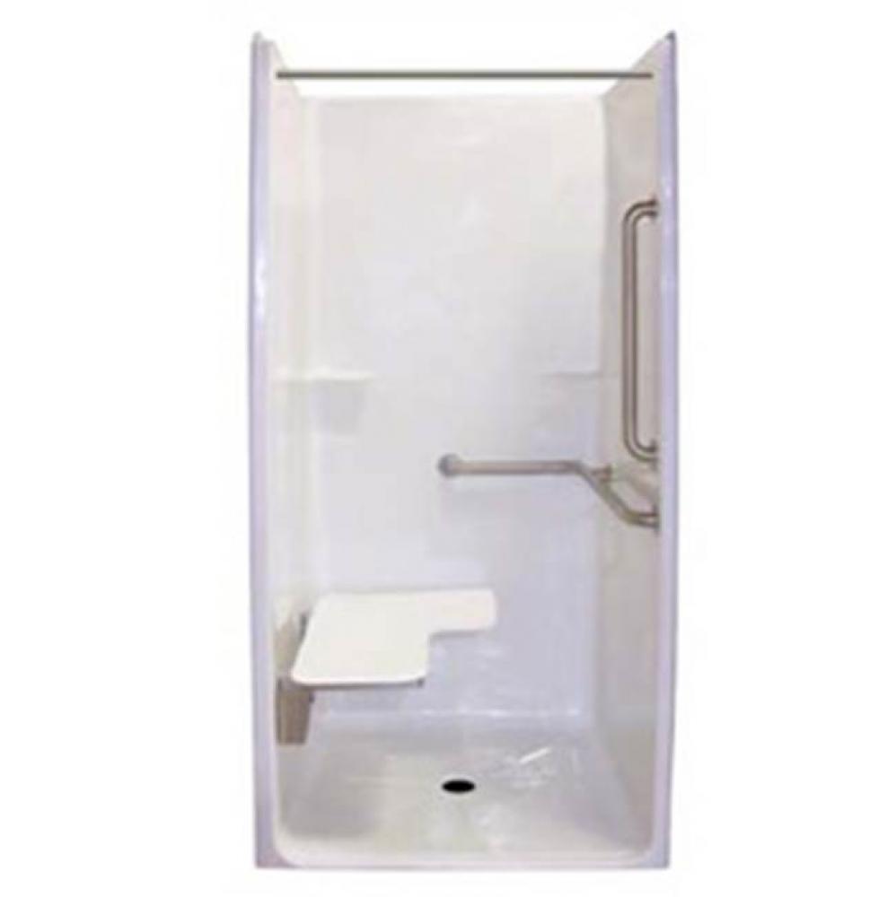 Alcove AcrylX 37 x 42 x 82 Shower in Biscuit Granite G3682IBS RRF
