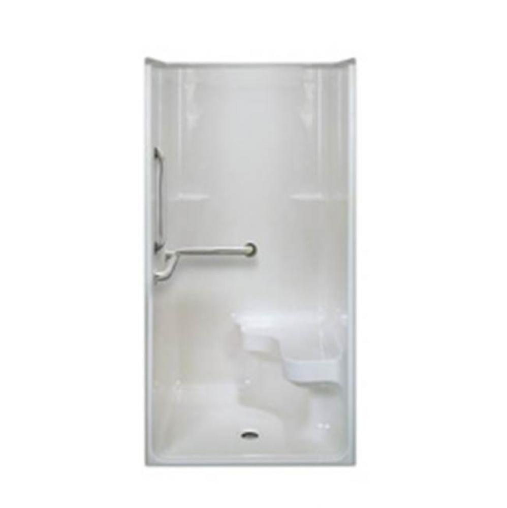 Alcove AcrylX 39 x 39 x 77 Shower in White Granite G3600IBS 1S