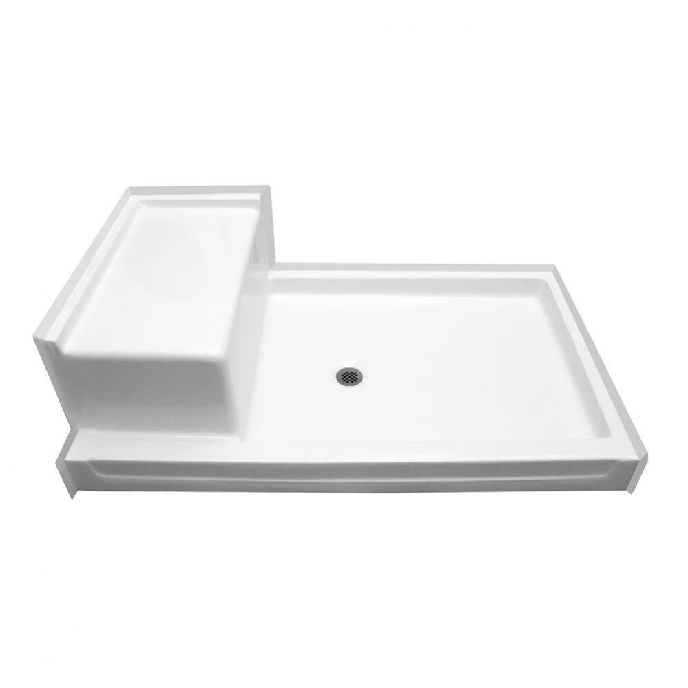 AcrylX 60 x 36 x 24 Shower Base in Ice Grey G6036SH 1S PAN
