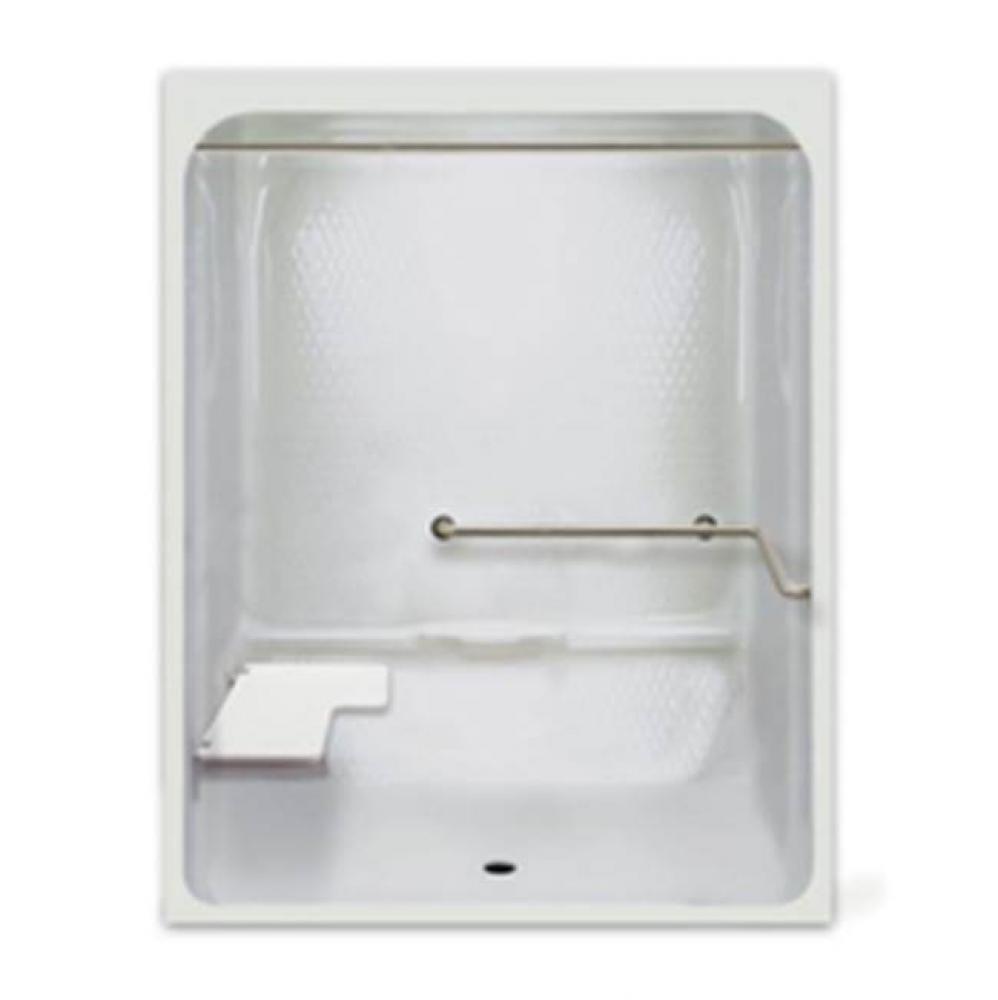 Alcove Thermal Cast Acrylic 36 x 66 x 82 Shower in White A6436IBS