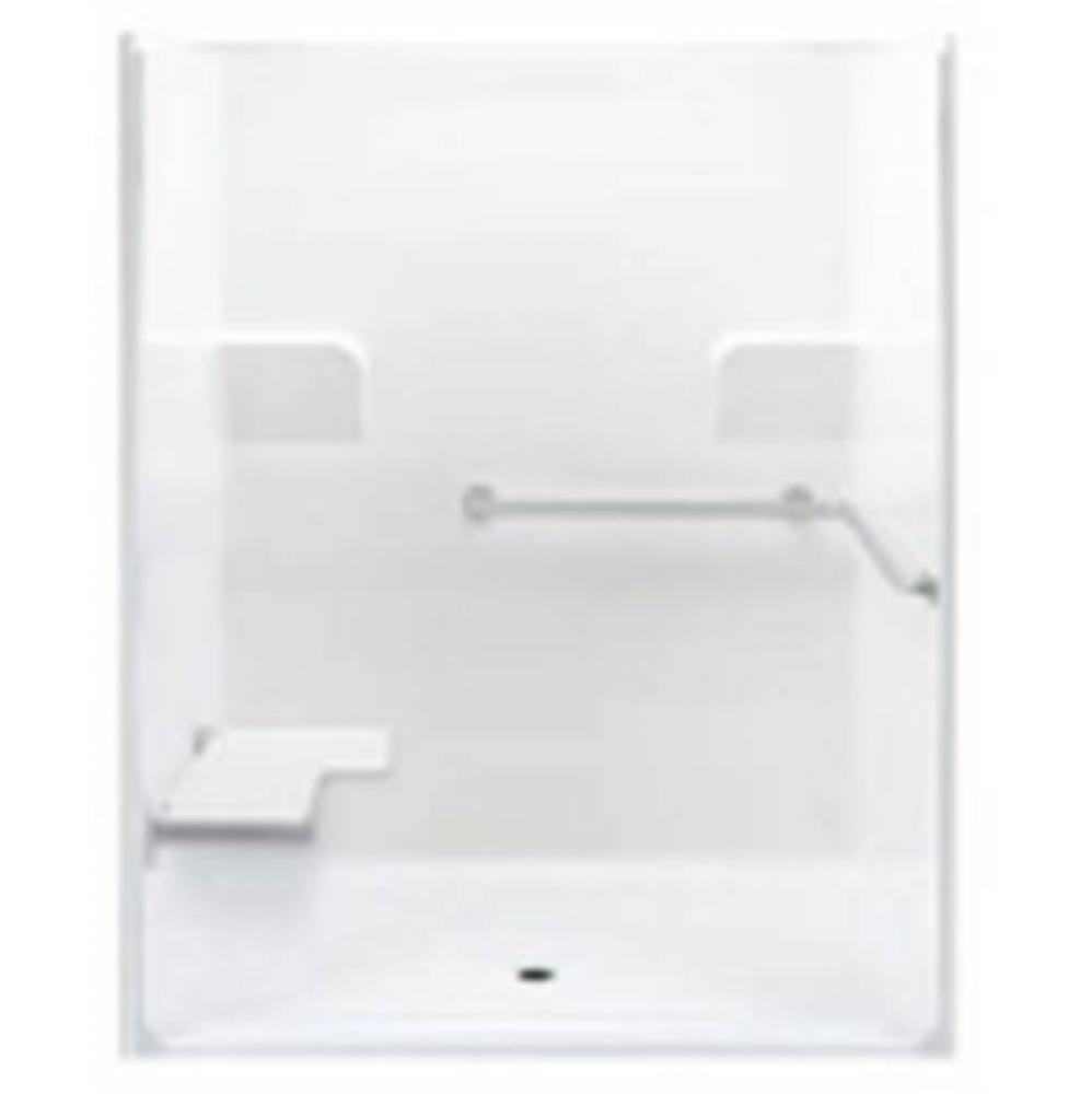 Alcove AcrylX 39 x 62 x 78 Shower in White Granite G6239IBS