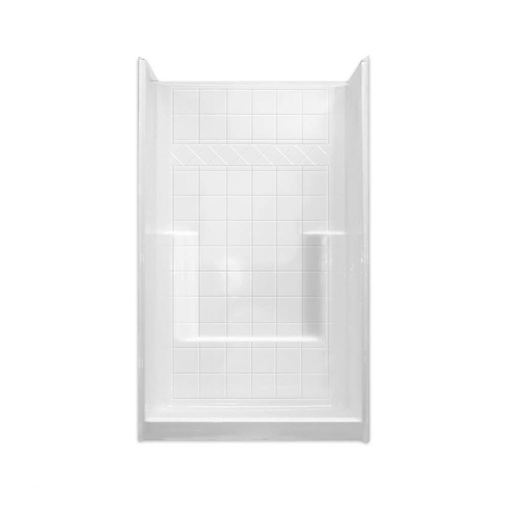 Alcove AcrylX 42 x 42 x 80 Shower in White M4242SHTile