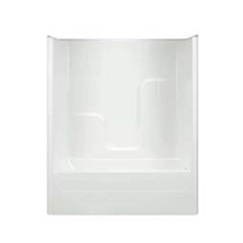Alcove AcrylX 35 x 60 x 76 Tub Shower in Rabbit Granite G6063TS