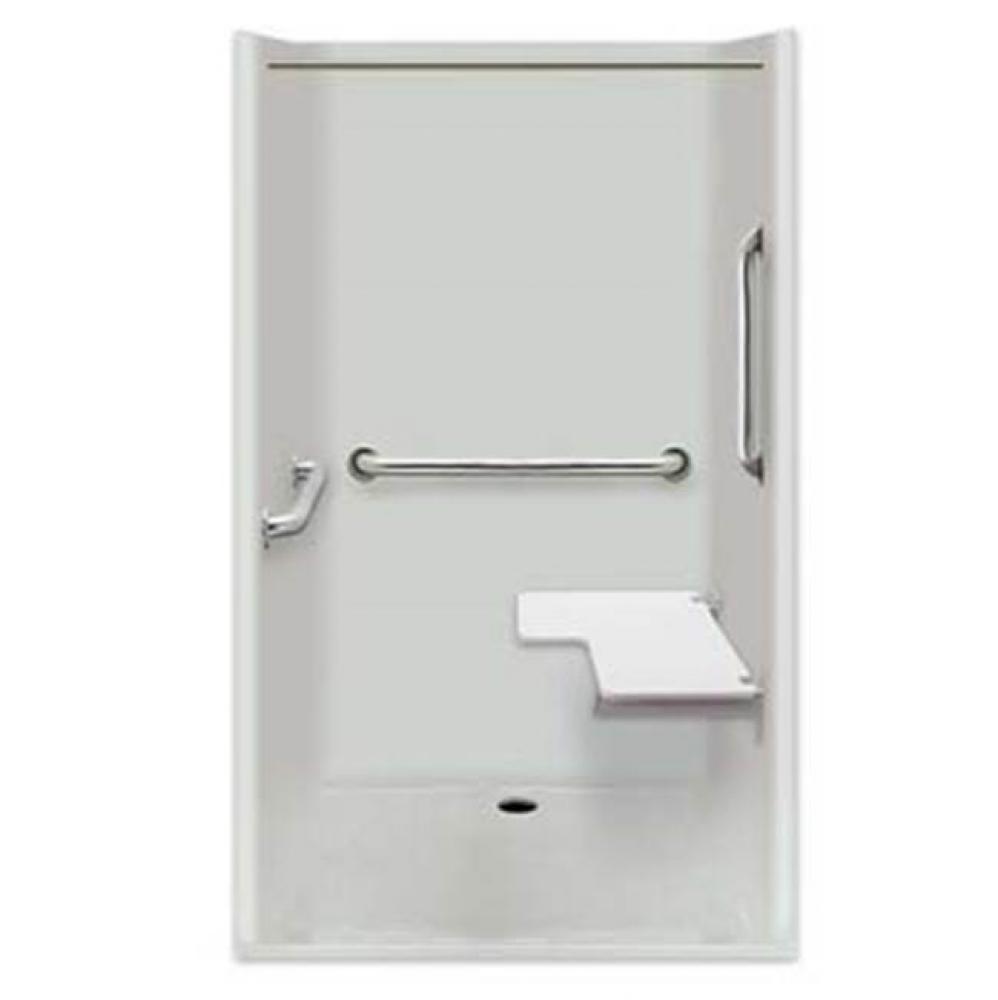 Alcove AcrylX 45 x 51 x 78 Shower in Cotton Seed Granite G4248IBS