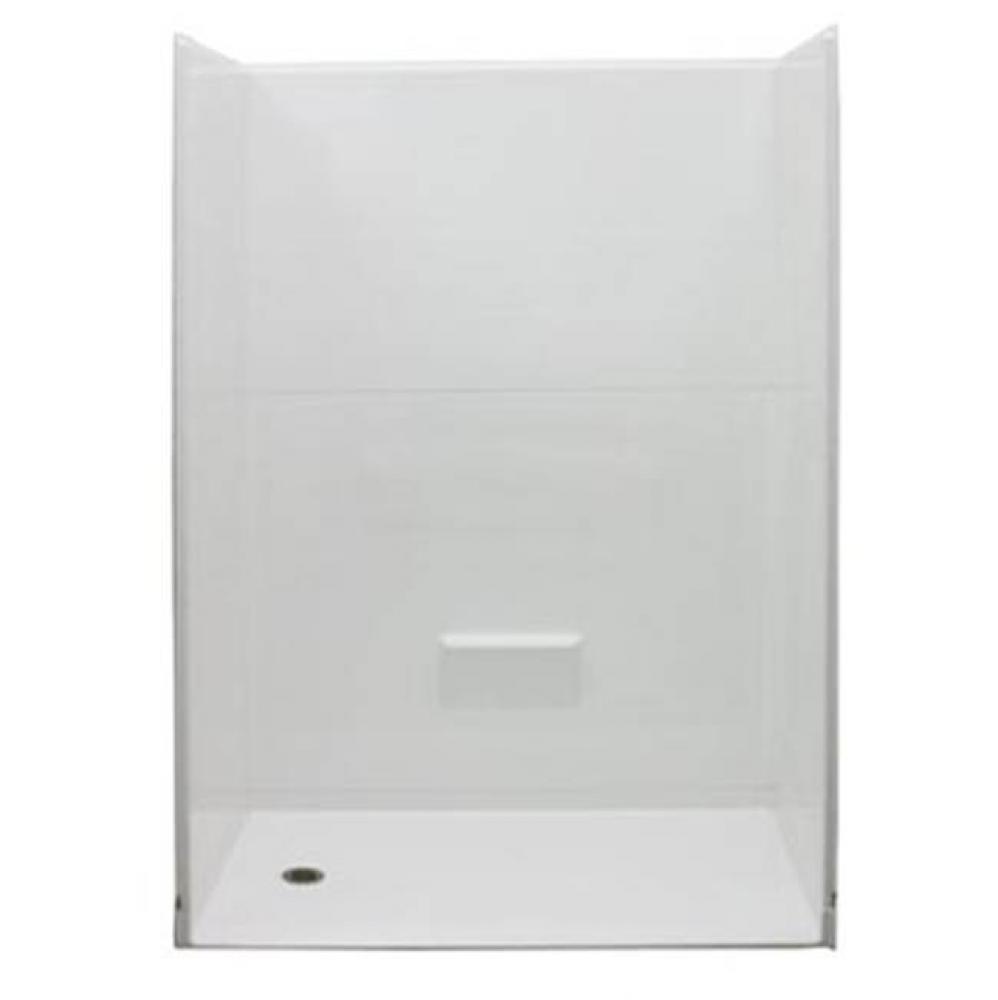 Alcove AcrylX 31 x 54 x 77 Shower in Biscuit MP 5430 BF 5P 1.0L/R