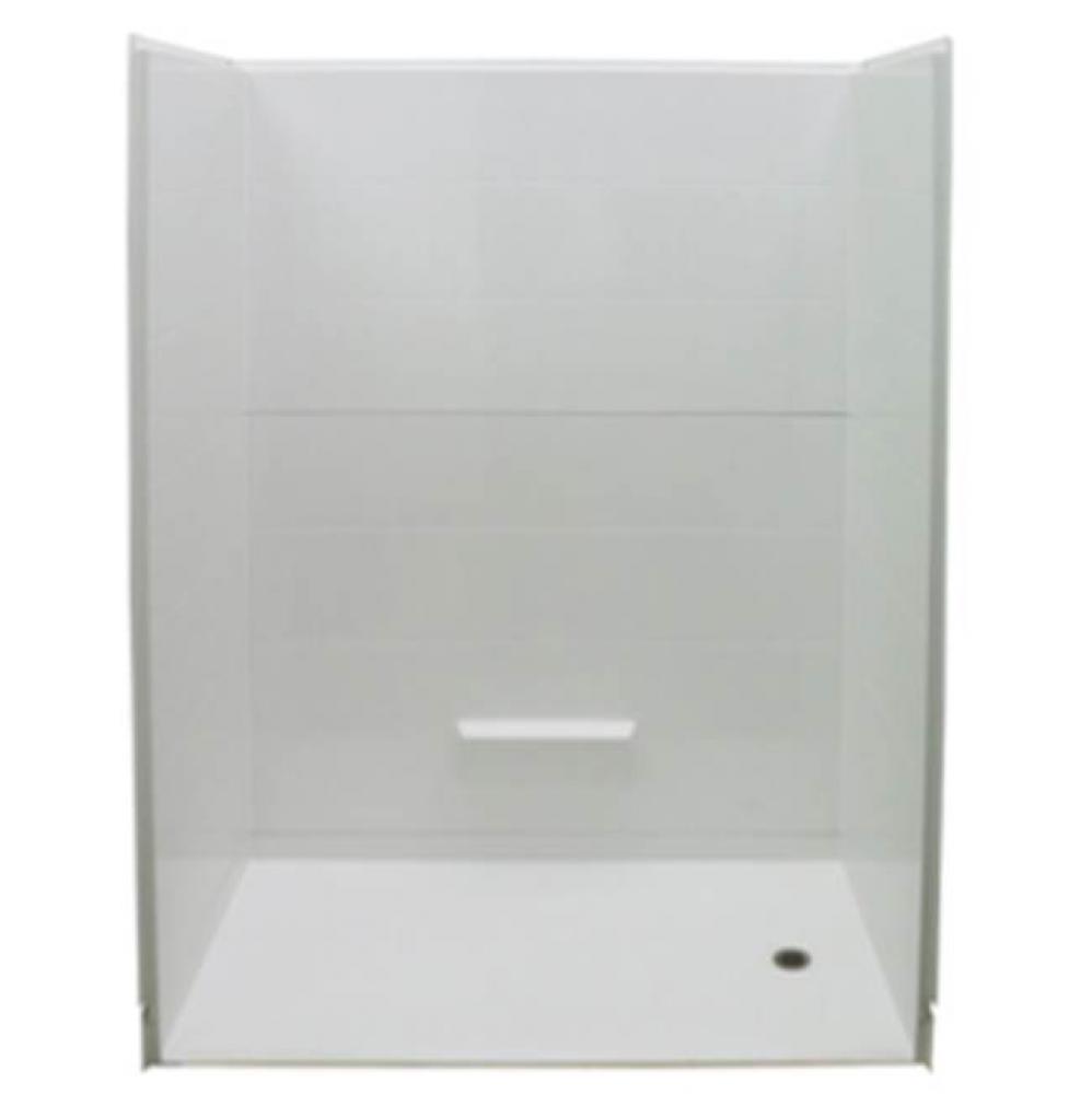 Alcove AcrylX 32 x 62 x 79 Shower in Biscuit MP 6232 BF 1.0 5PL/R