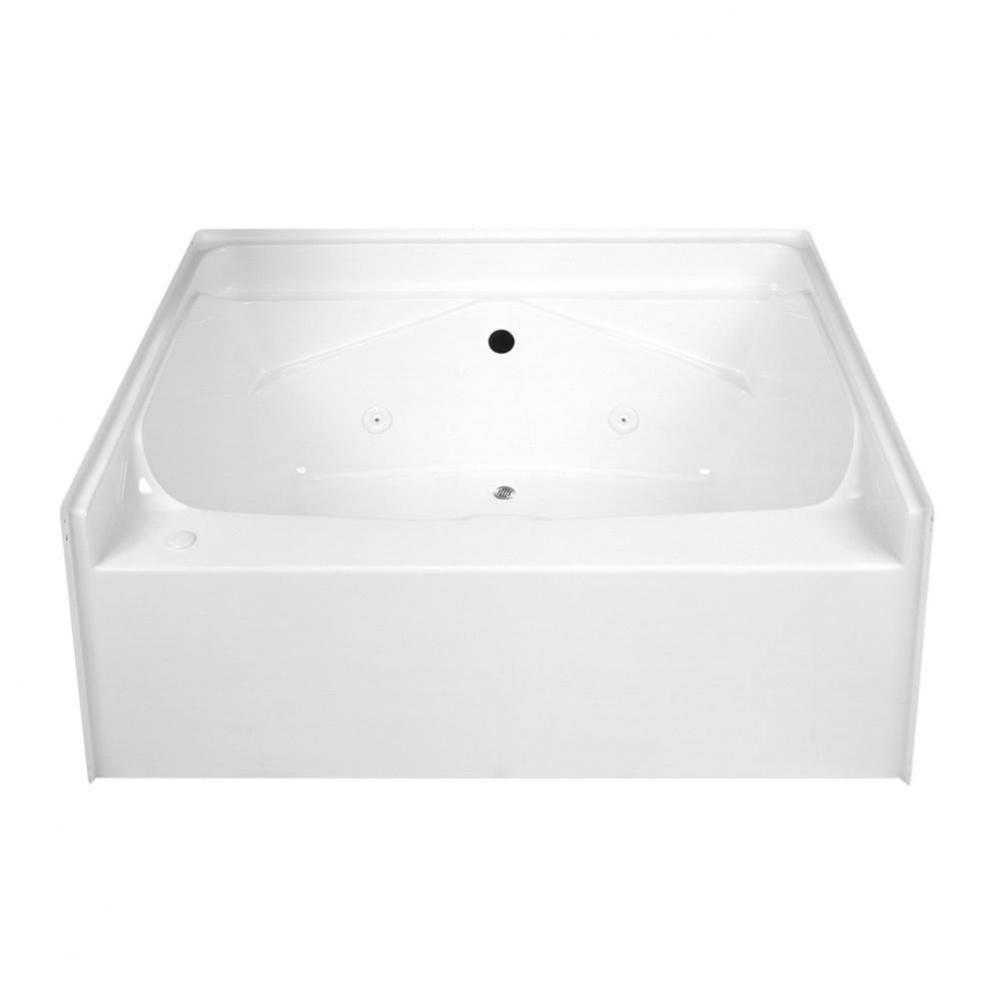 Alcove AcrylX 59 x 41 x 24 Bath in White G6024TO