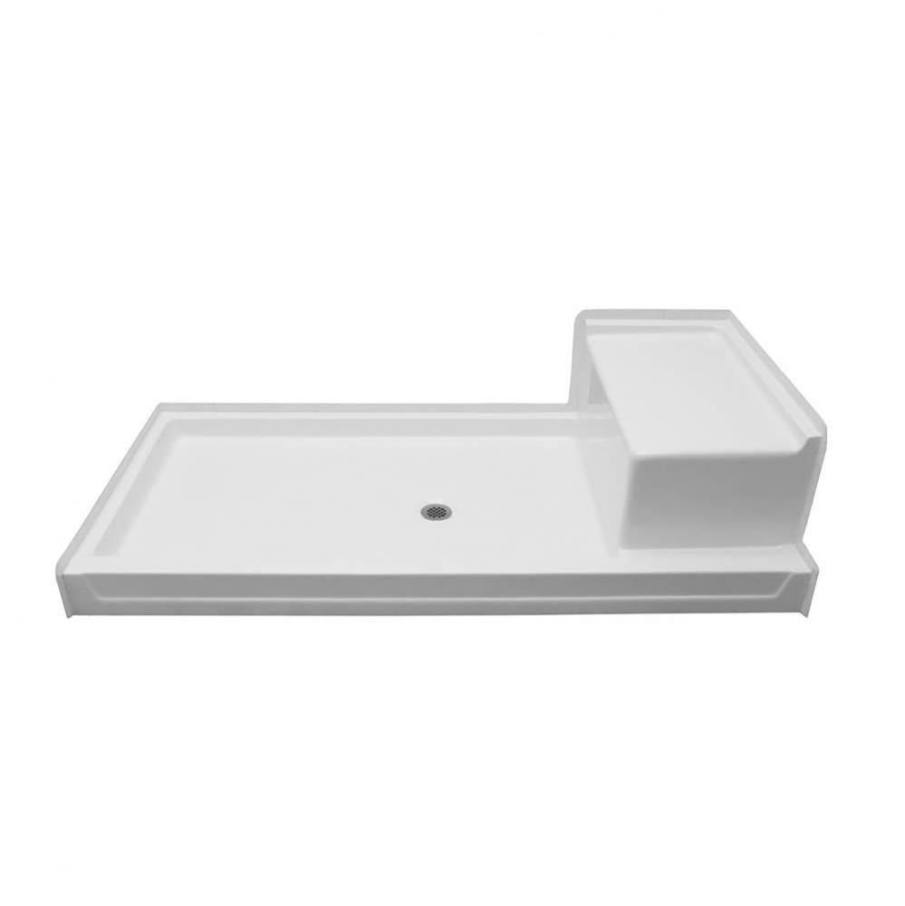 AcrylX 72 x 36 x 19 Shower Base in Silver G7236SH 1S PAN