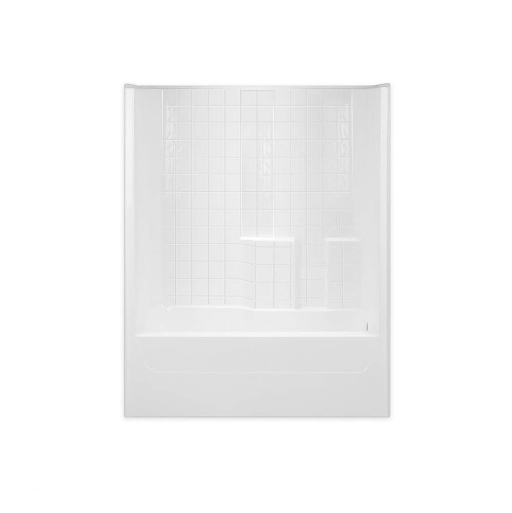 Alcove AcrylX 32 x 60 x 74 Tub Shower in White G3206TSTile