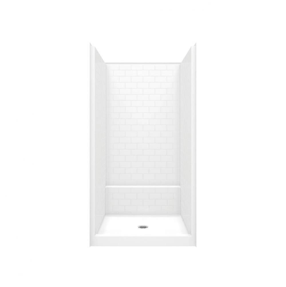 Alcove AcrylX 43 x 42 x 80 Shower in Bone G 14242 SH SST Alcove Shower