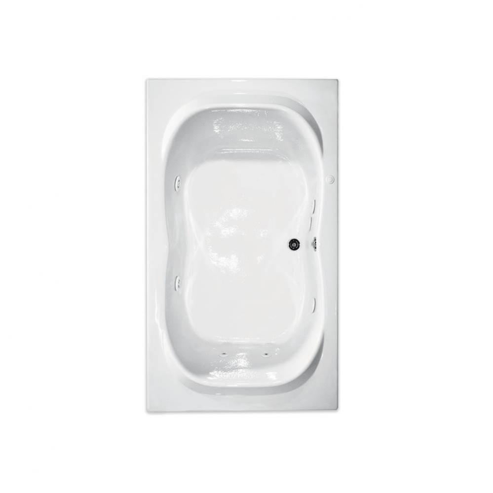Drop-in Thermal Cast Acrylic 72 x 42 x 21 Bath in White RN RIO 7242