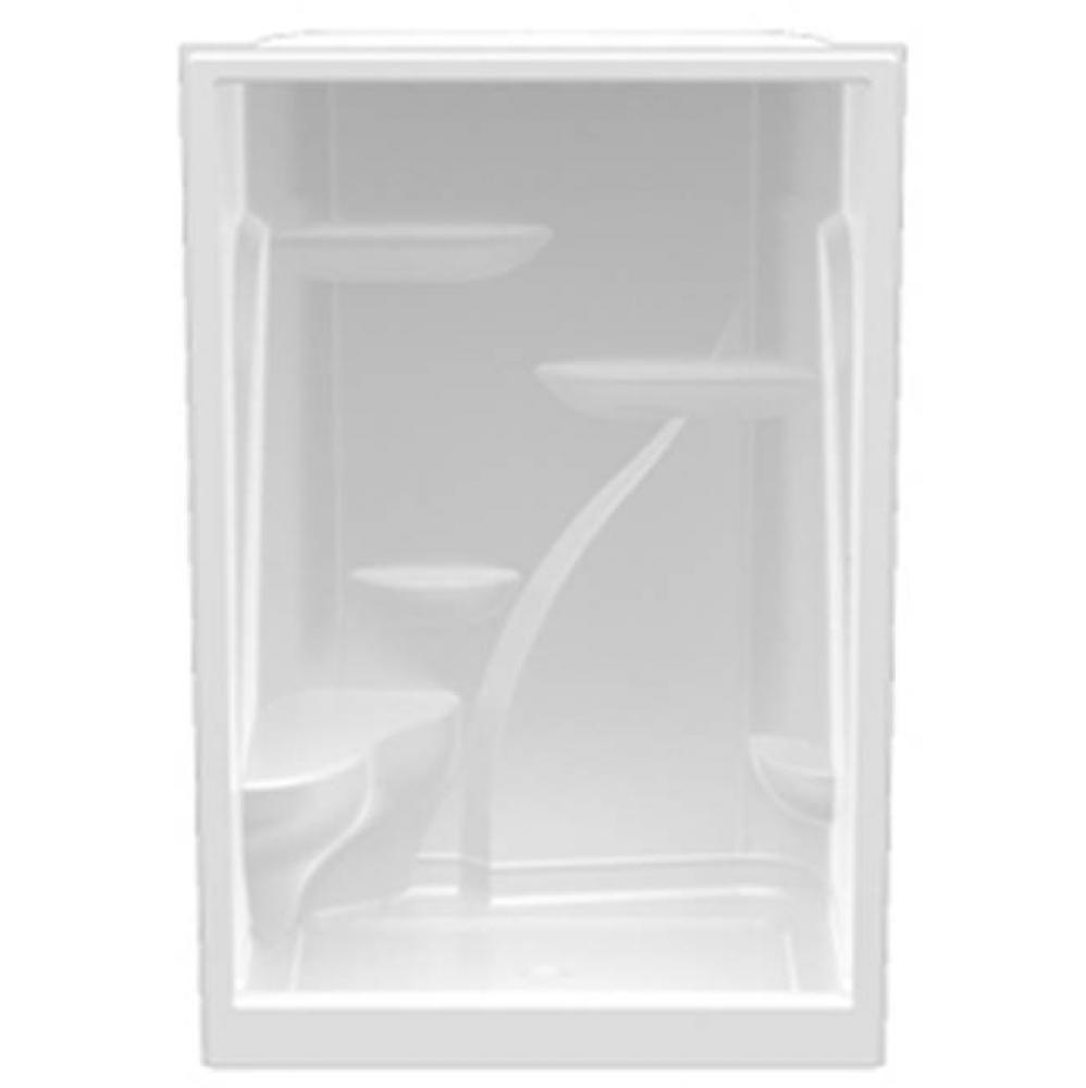 Alcove Thermal Cast Acrylic 35 x 60 x 90 Shower in White A6090SH 1S