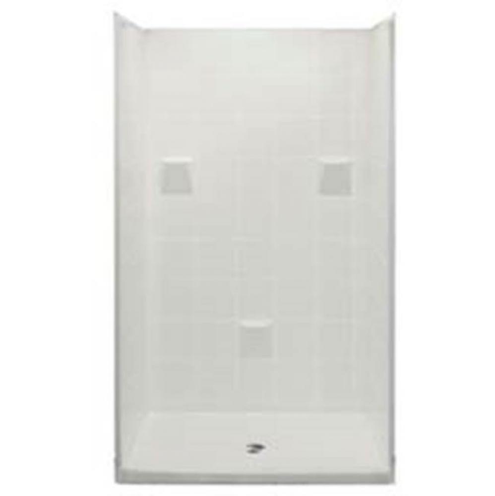 Alcove AcrylX 37 x 48 x 78 Shower in Biscuit MP 4836 SH 4P 3.0