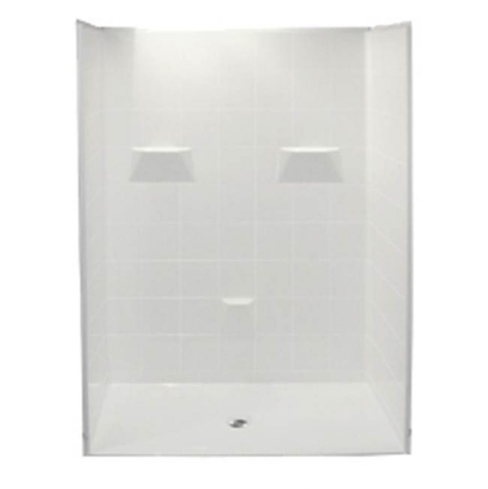 Alcove AcrylX 31 x 60 x 77 Shower in Biscuit MP 6030 BF 5P .75 C