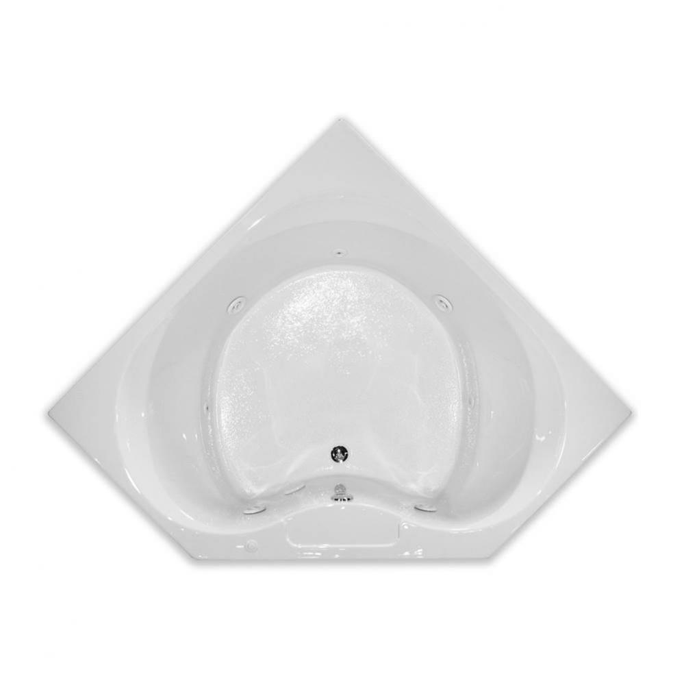 Drop-in Thermal Cast Acrylic 60 x 60 x 21 Bath in White RN IBIZA